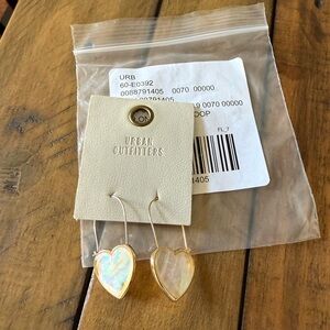 New Urban Outfitters Iridescent Heart Earrings